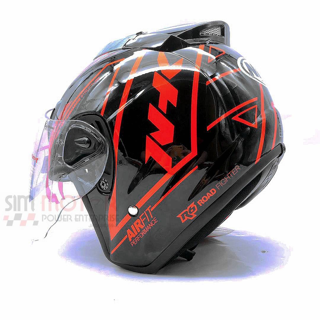 Nhk Helmet R6 Airfit R Black Orange Nhk Helmet R6 Airfit R Black Orange