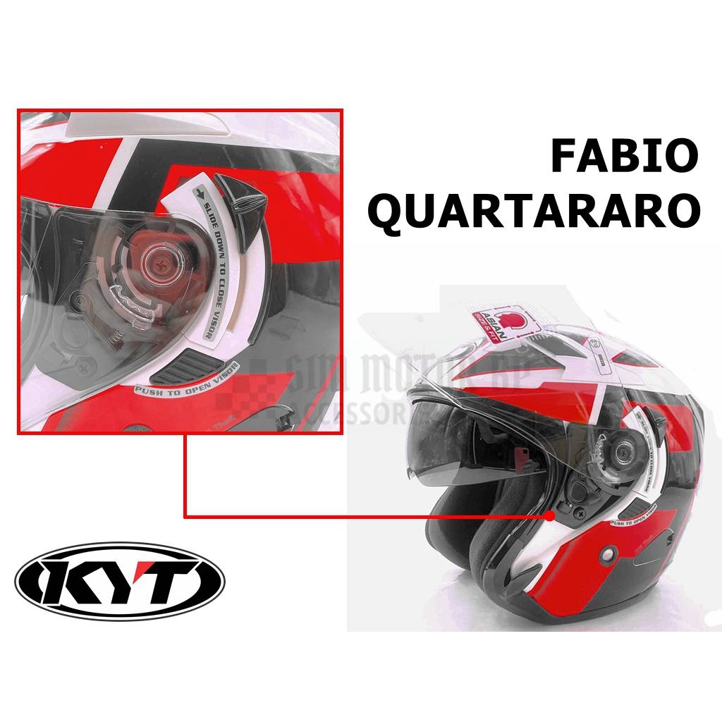 Kyt Open Face Helmet Fabio Quartararo