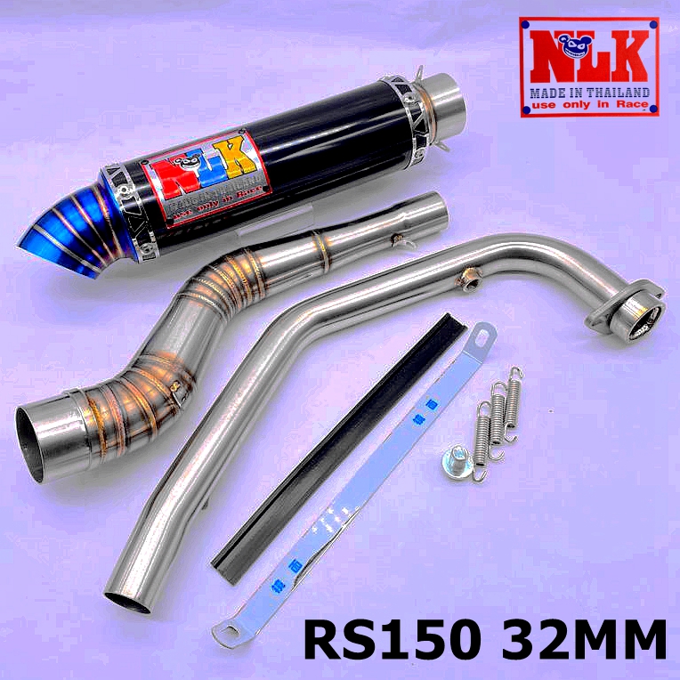 NLK RACING EXHAUST HONDA RS150 ABSORBER BLACK 32MM